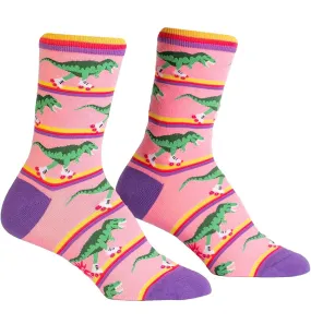 Rawr-ler Rink Women's Crew Socks - Fun Prints