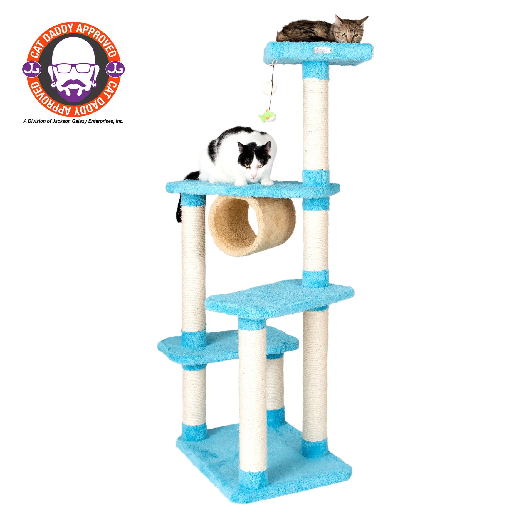 Real Wood Cat Climber Tree with Platforms