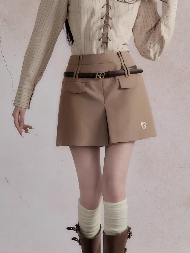 Retro SchoolGirl Jacket ＆ Mini Skirt ＆ Lace-Up Shirt