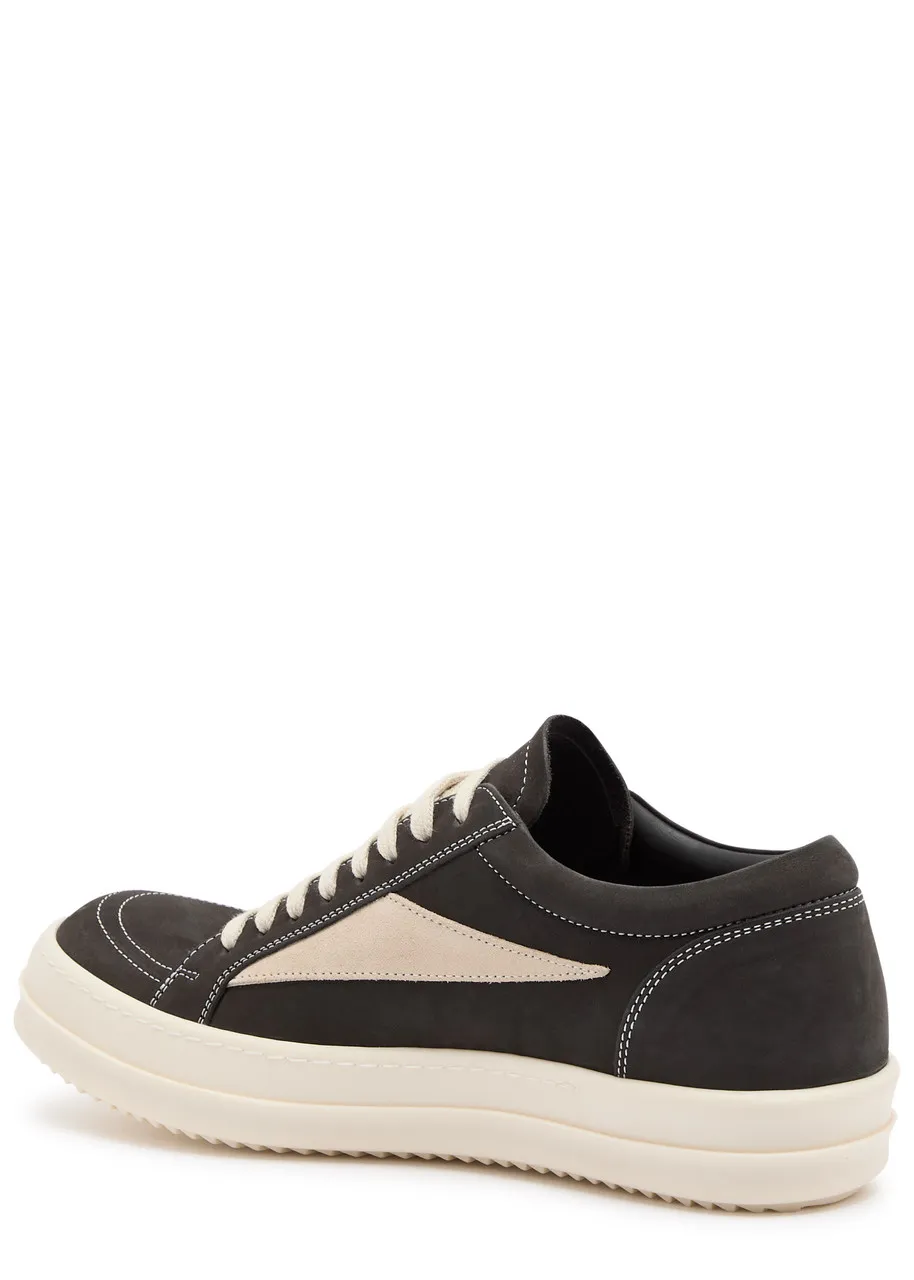 RICK OWENS Vintage panelled nubuck sneakers  -                         -                     -                