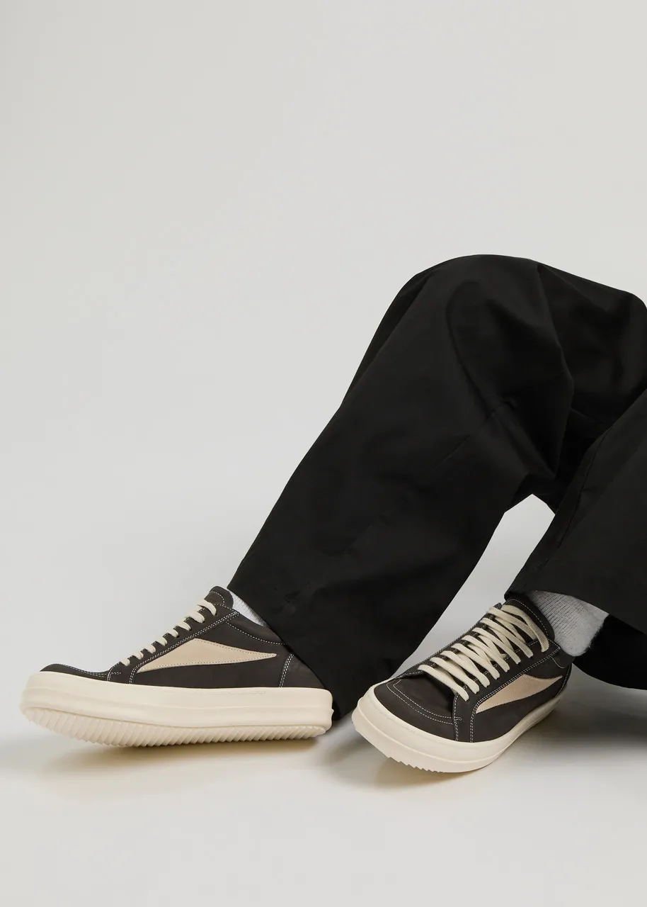 RICK OWENS Vintage panelled nubuck sneakers  -                         -                     -                