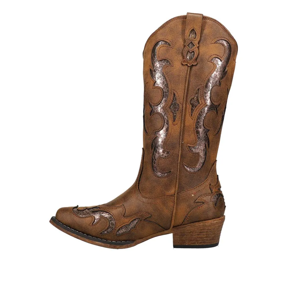 Riley Flextra Glitter Snip Toe Cowboy Boots