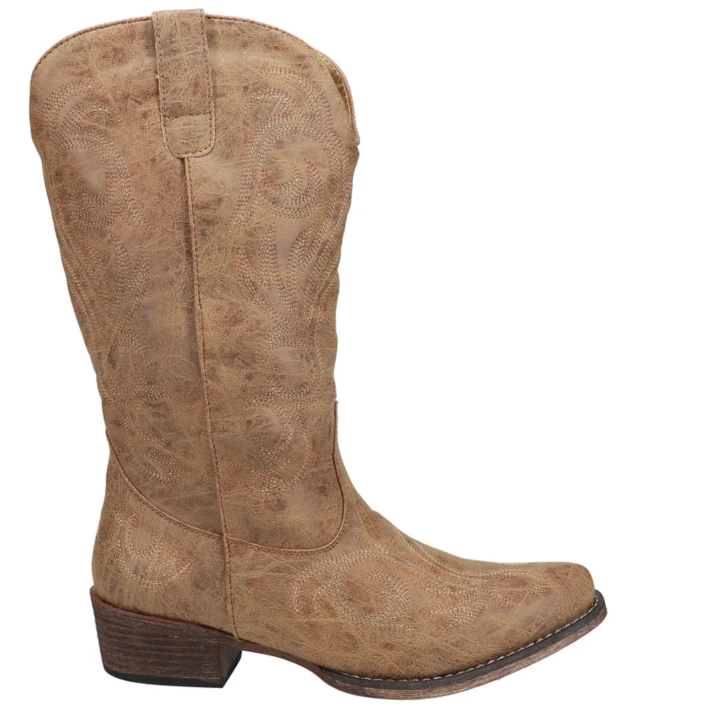 Riley Round Toe Cowboy Boots