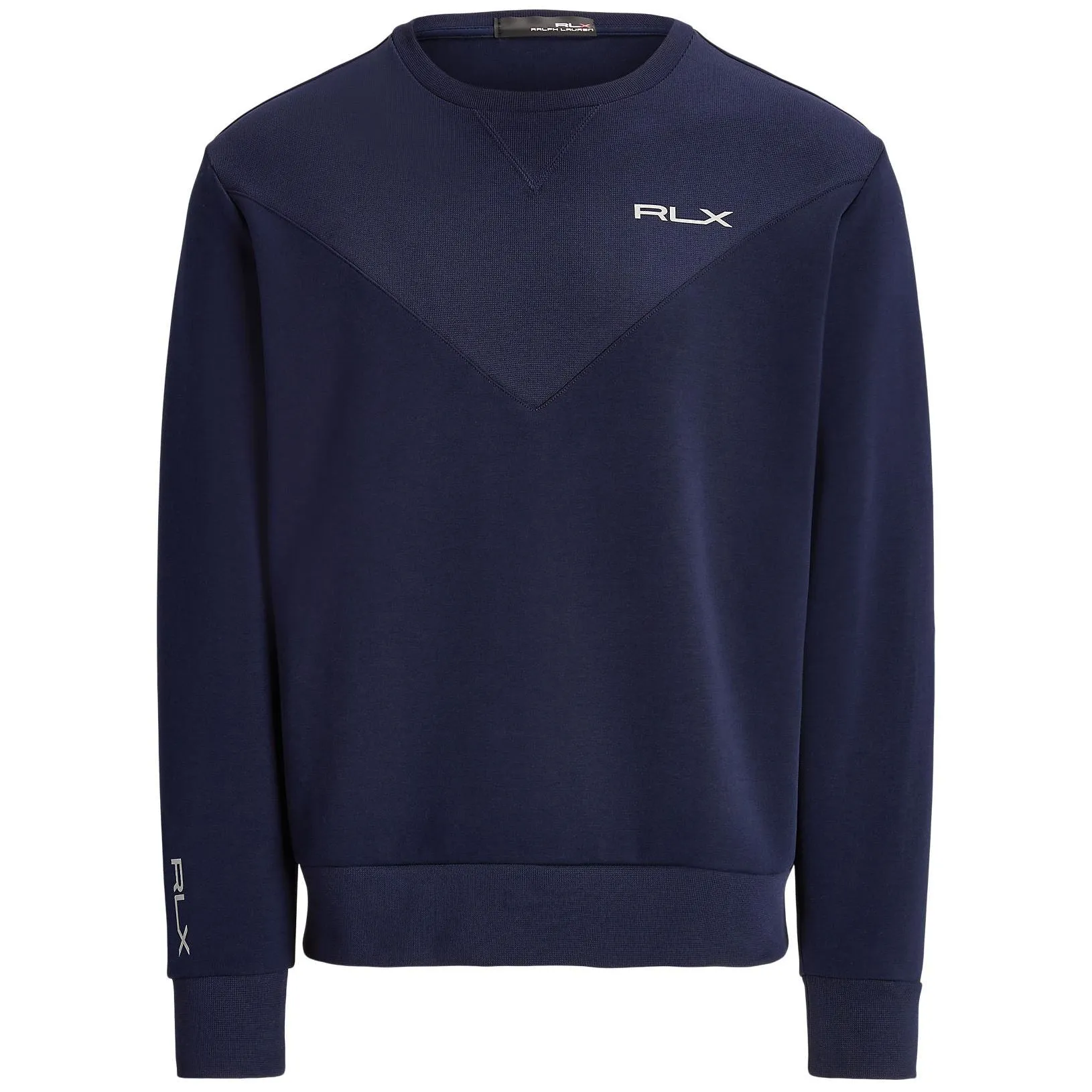 RLX Men's Double Knit Crew Neck Sweater French Navy - Autumn/Winter 2023