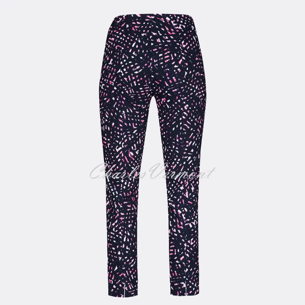 Robell Rose 09 Abstract Print Cropped Trouser 51527-54558-69