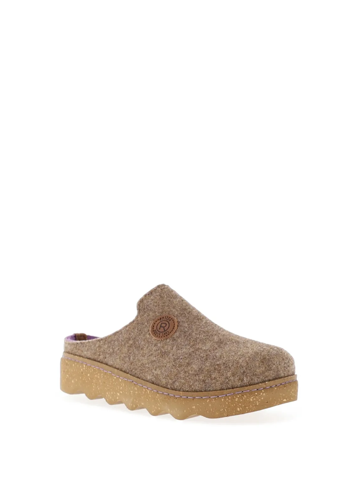 Rohde Wool Trim Mules, Brown