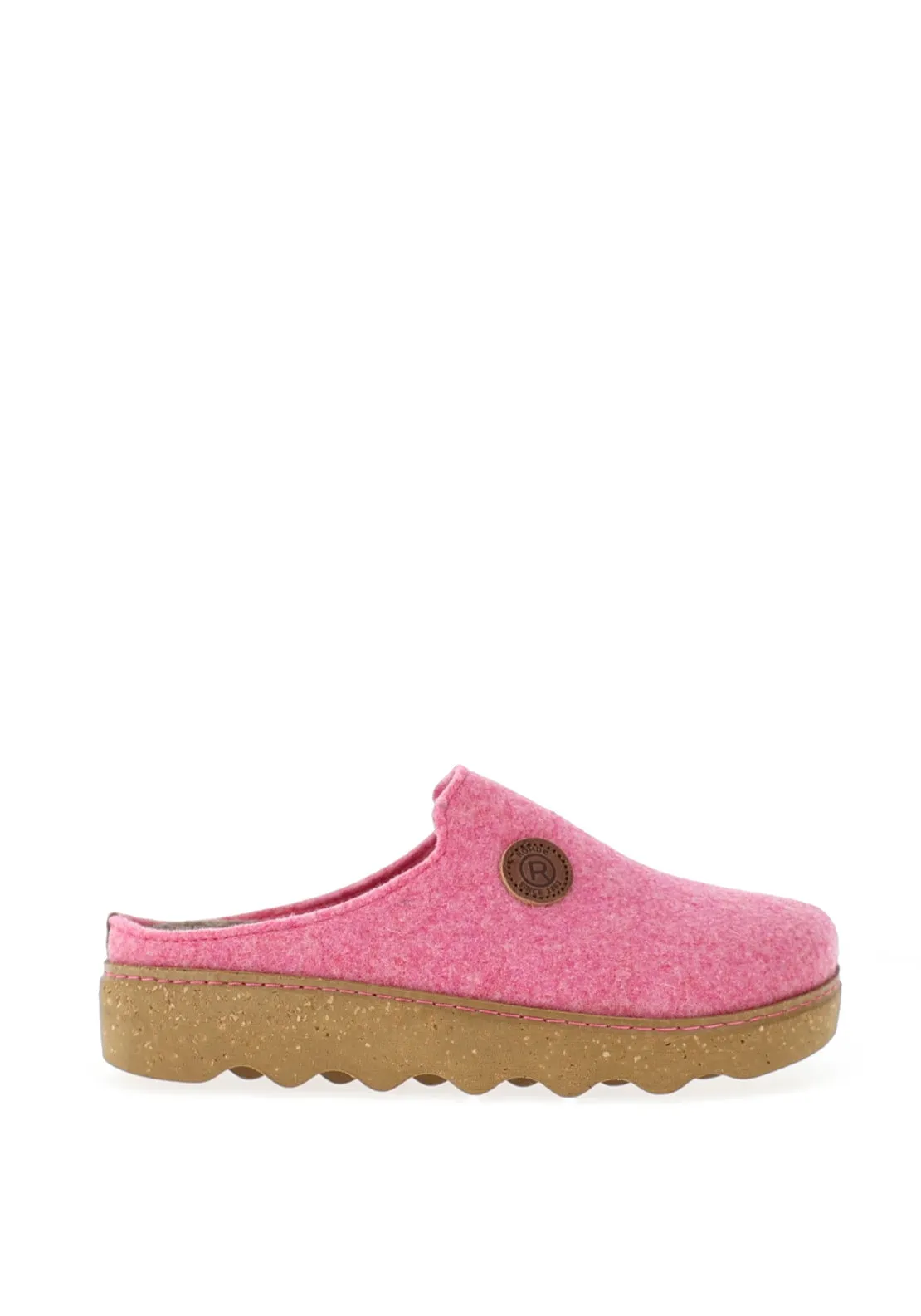 Rohde Wool Trim Mules, Pink