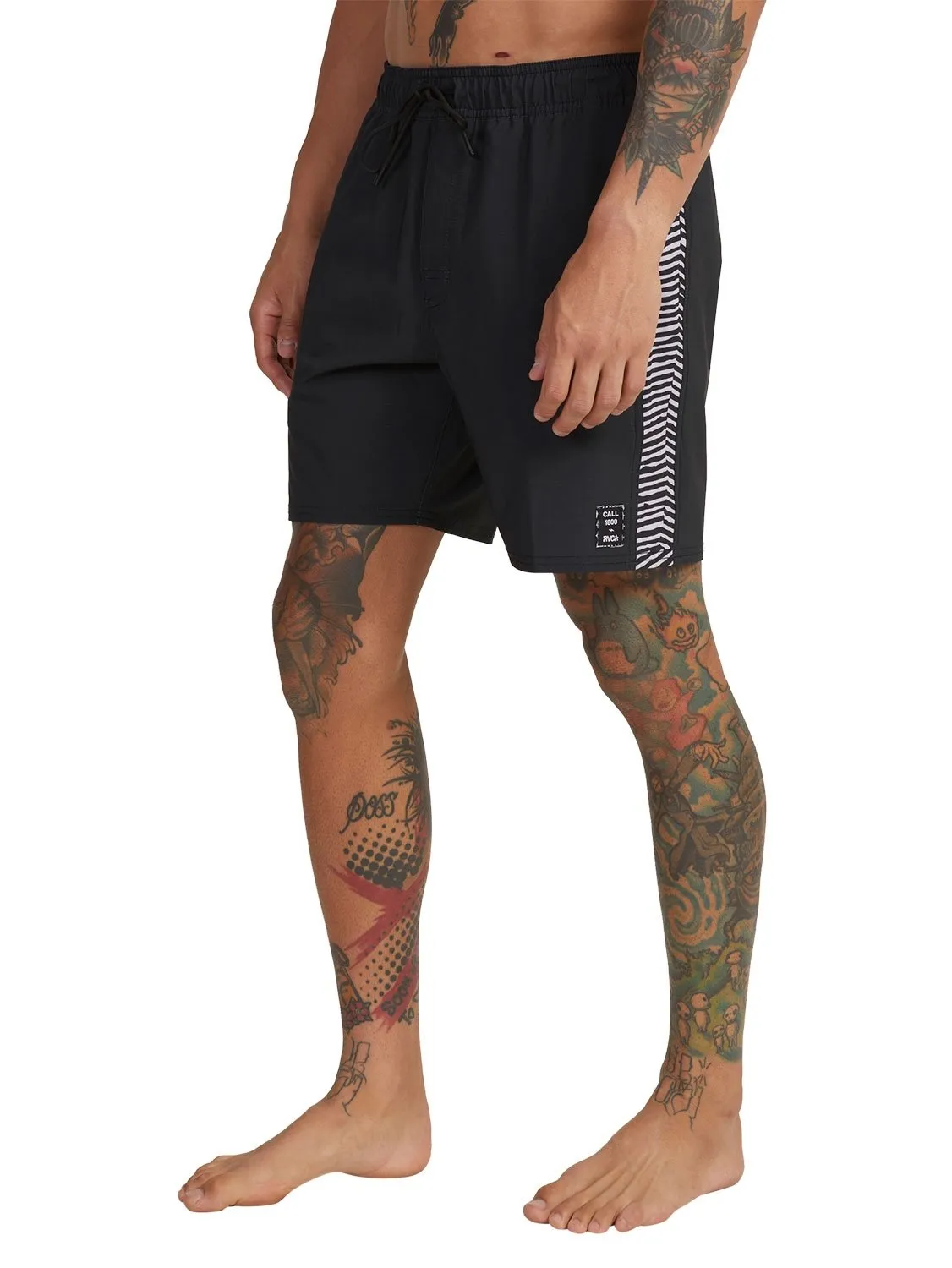 RVCA Mens Noise Elastic 17 Boardshort