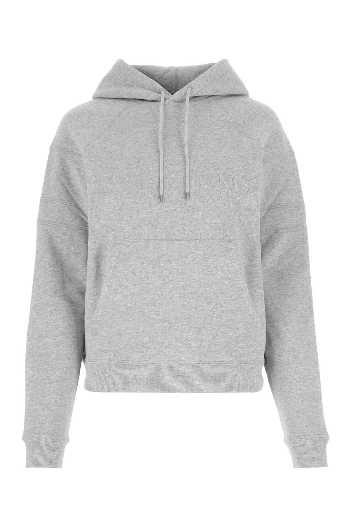 Saint Laurent Grey Cotton Blend Sweatshirt