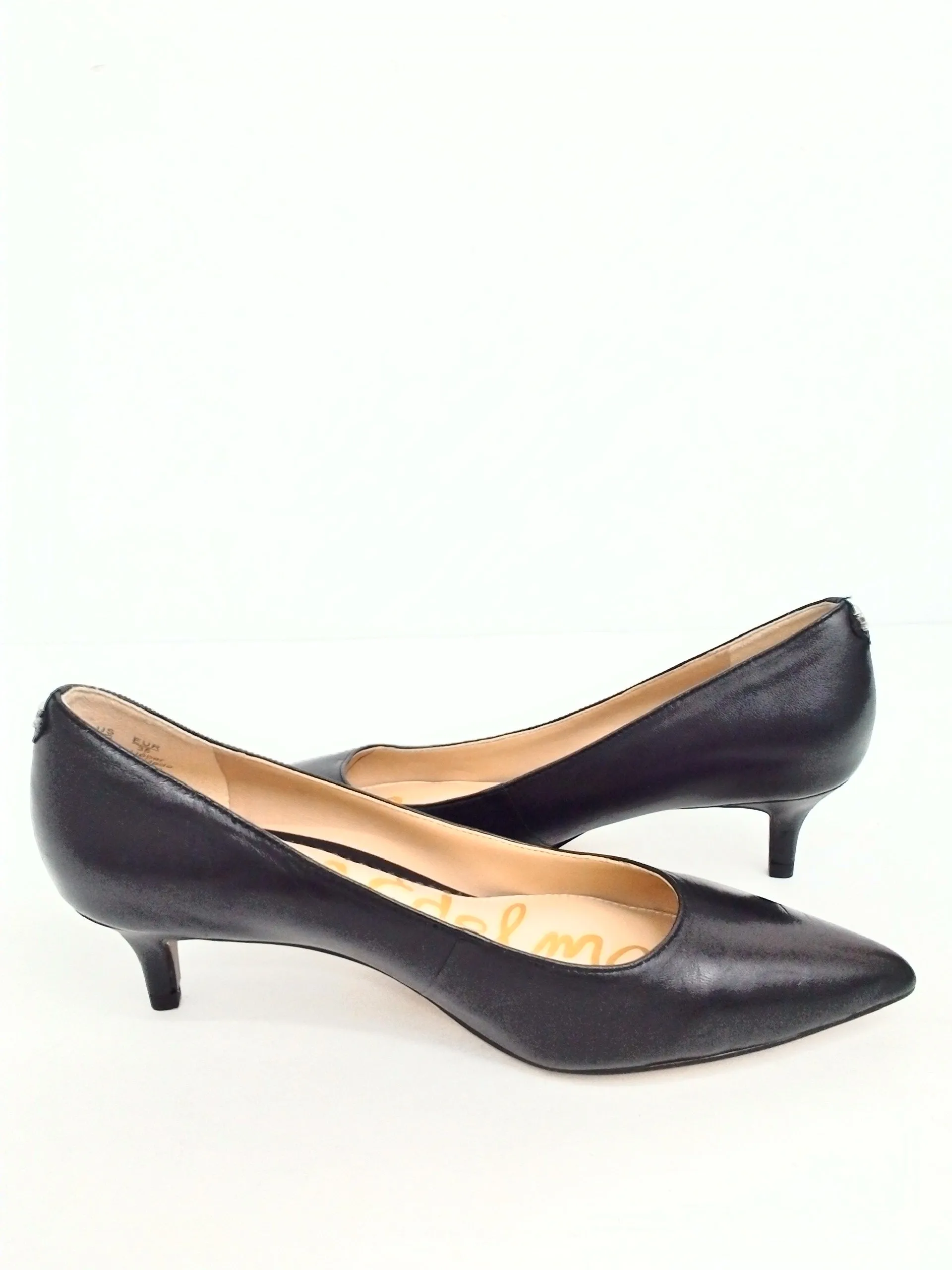 Sam Edelman Women's Black Leather Heels Size 5 M