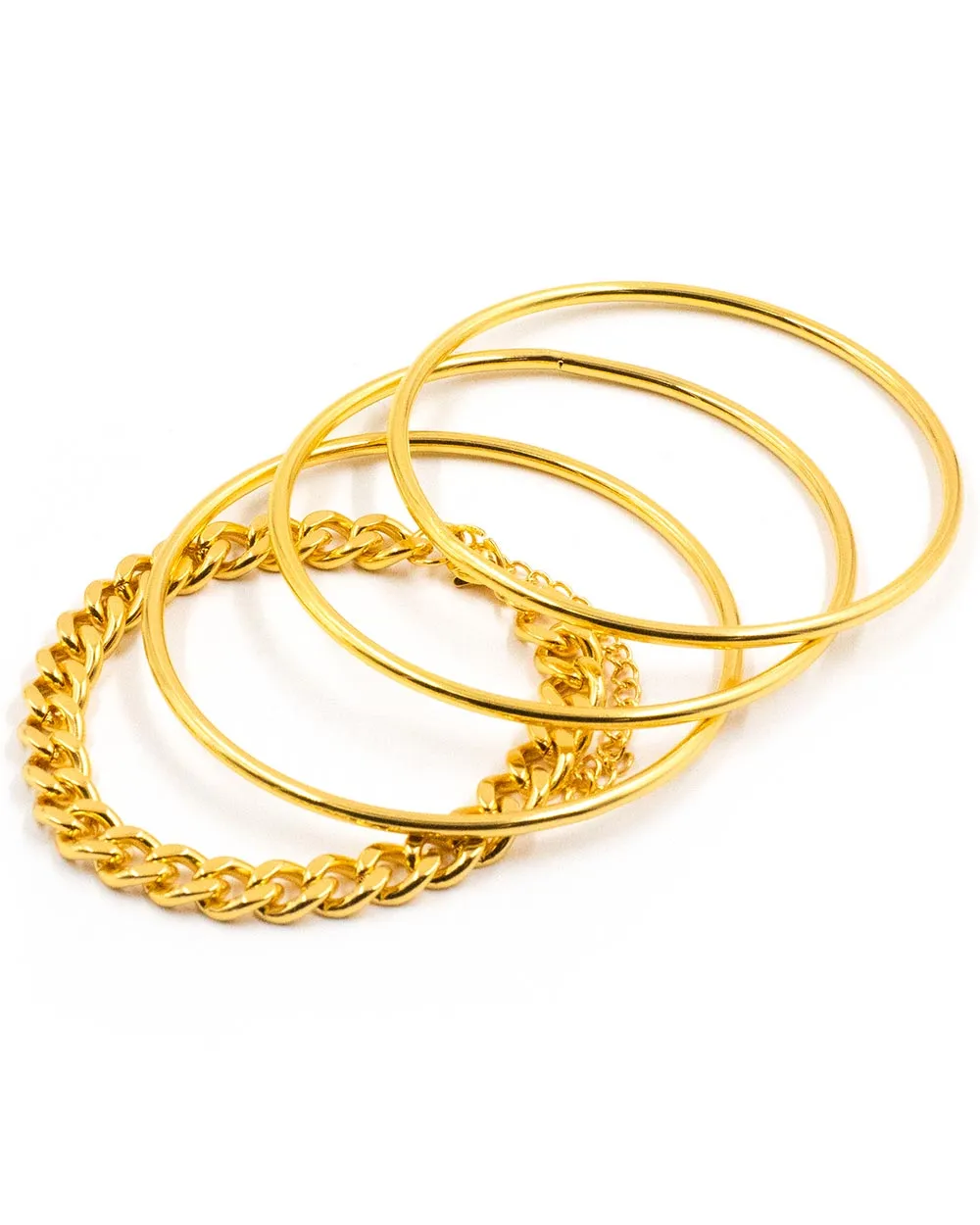 Gold Scarlet Bracelet Set