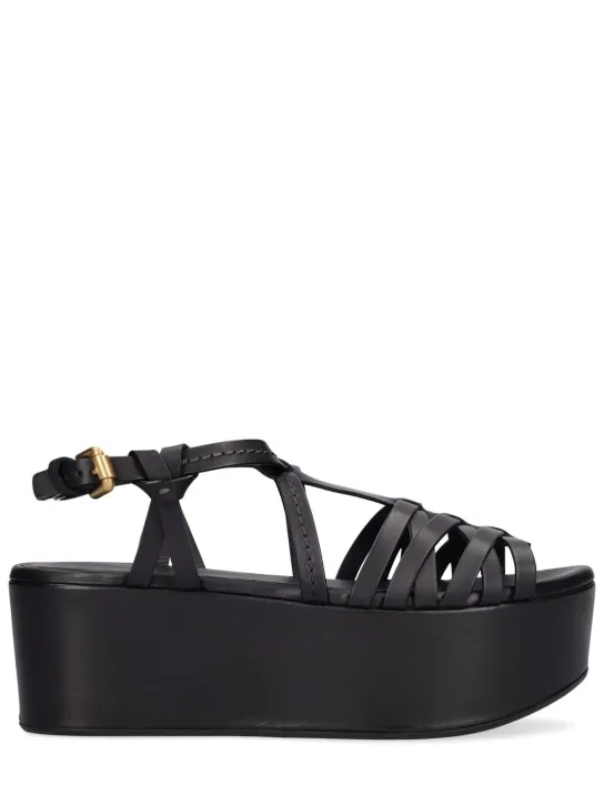 60mm Ortiz Leather Wedges by See By Chloé