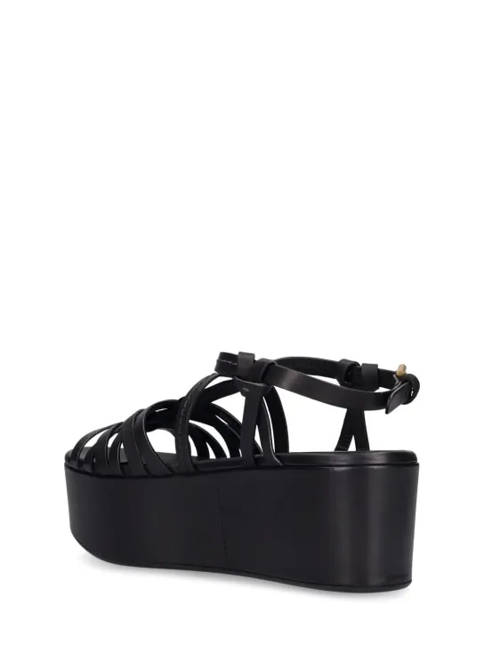 60mm Ortiz Leather Wedges by See By Chloé