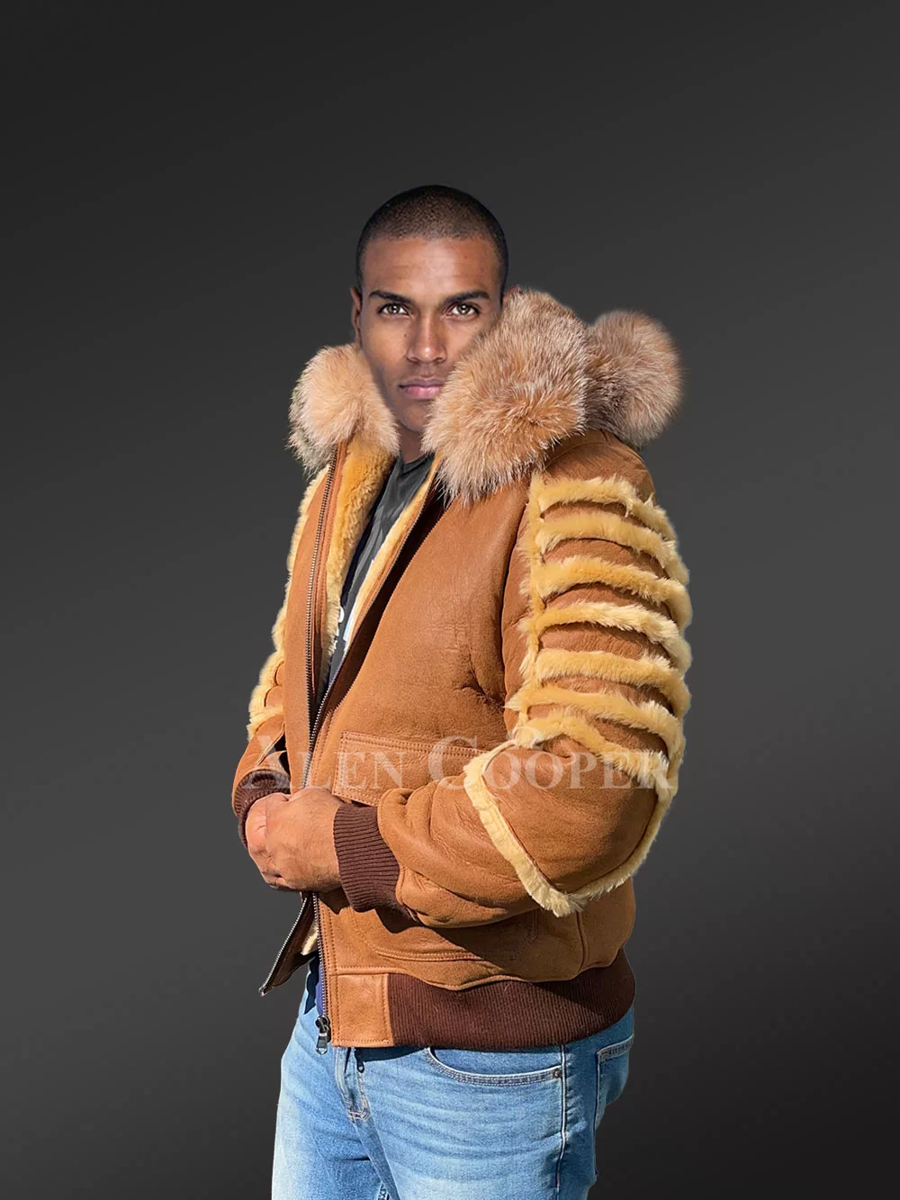 Shearling Aviator Bomber Jacket | Sheepskin Bomber Coat Jacket