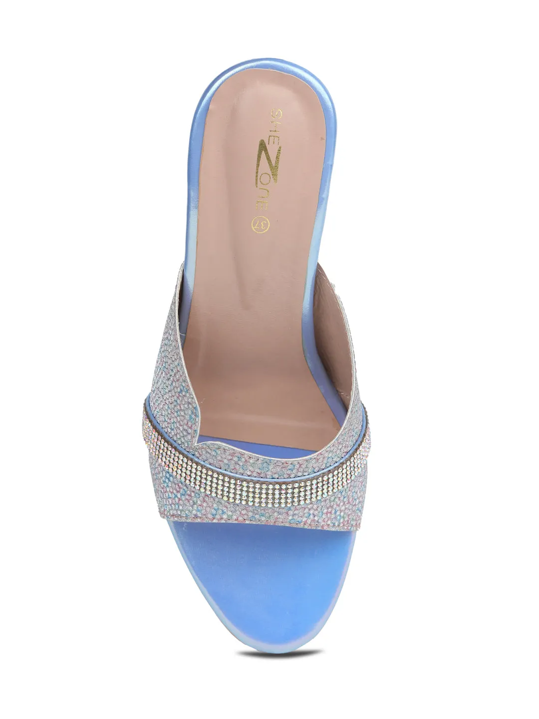 Shezone Blue Women Heels