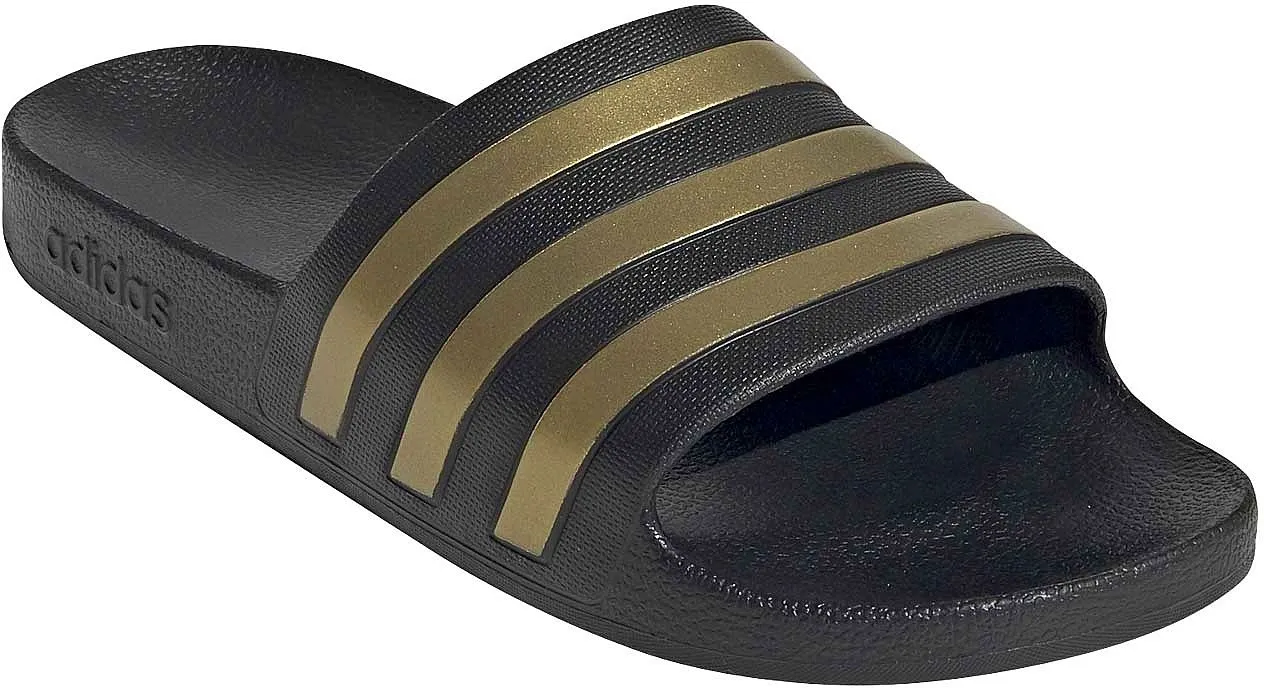 shoes adidas Performance Adilette Aqua - Core Black/Gold Matt/Core Black - men´s