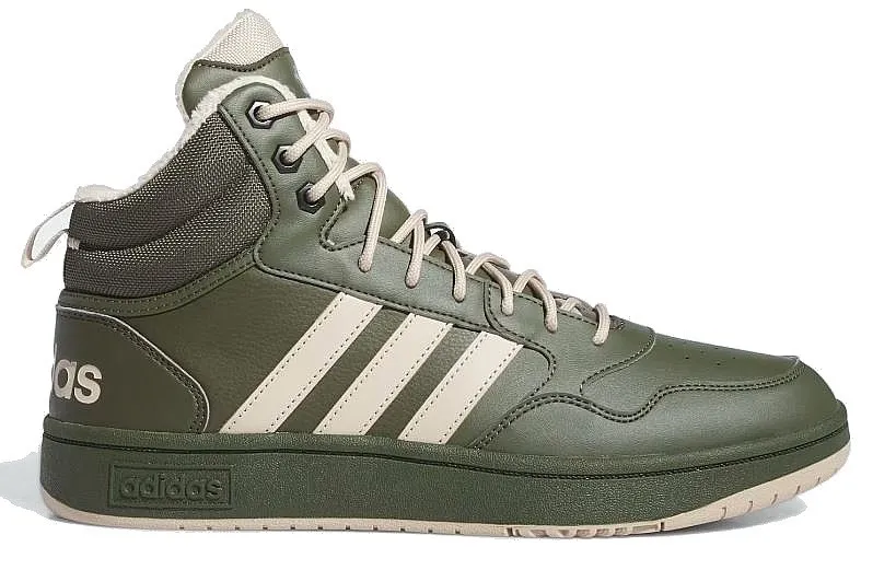 shoes adidas Performance Hoops 3.0 Mid Wtr - Night Cargo/Clay Brown/Core Black - men´s