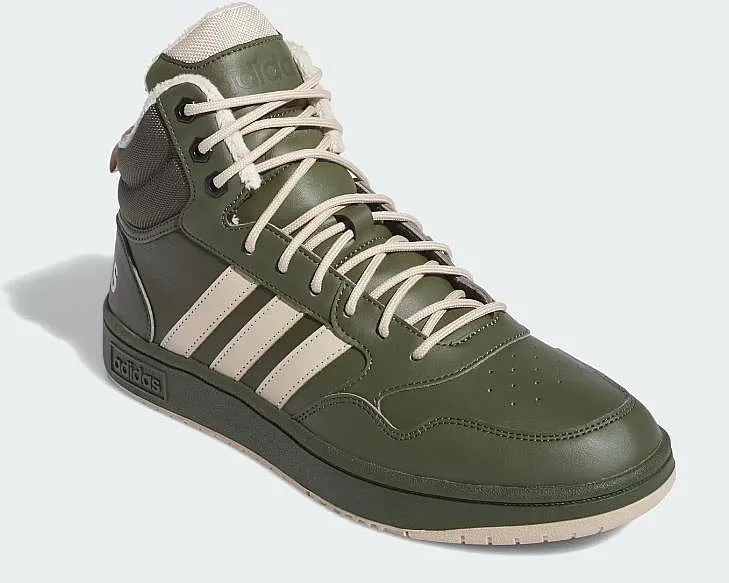 shoes adidas Performance Hoops 3.0 Mid Wtr - Night Cargo/Clay Brown/Core Black - men´s