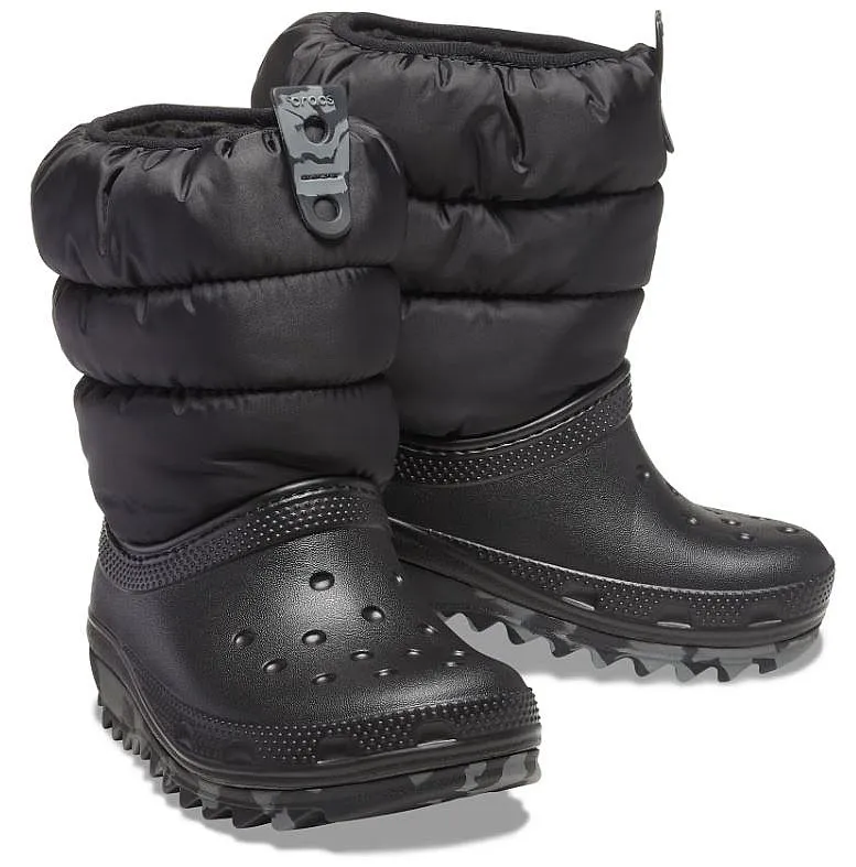 shoes Crocs Classic Neo Puff Boot K - Black - unisex junior