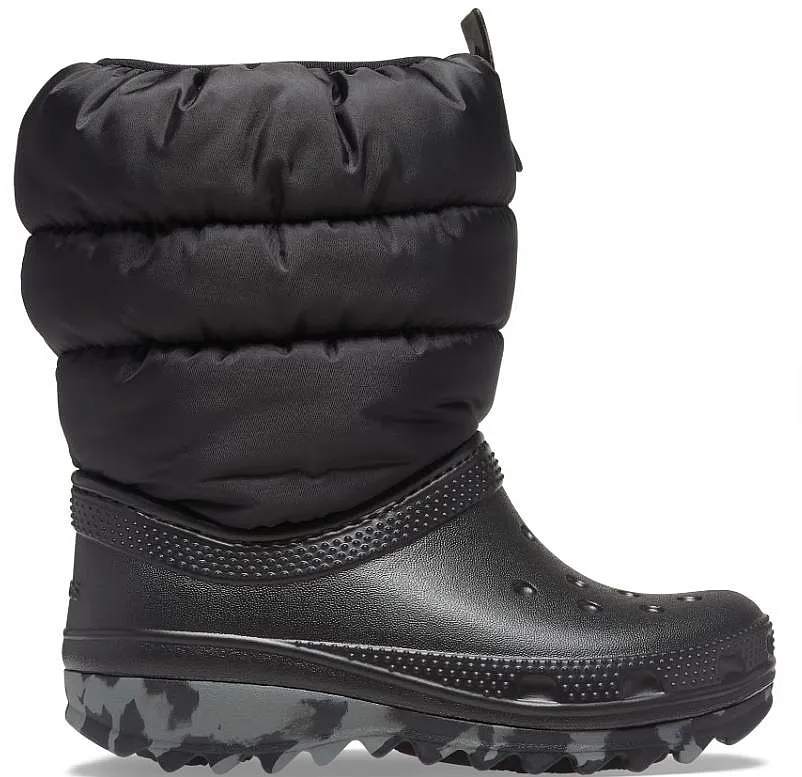 shoes Crocs Classic Neo Puff Boot K - Black - unisex junior