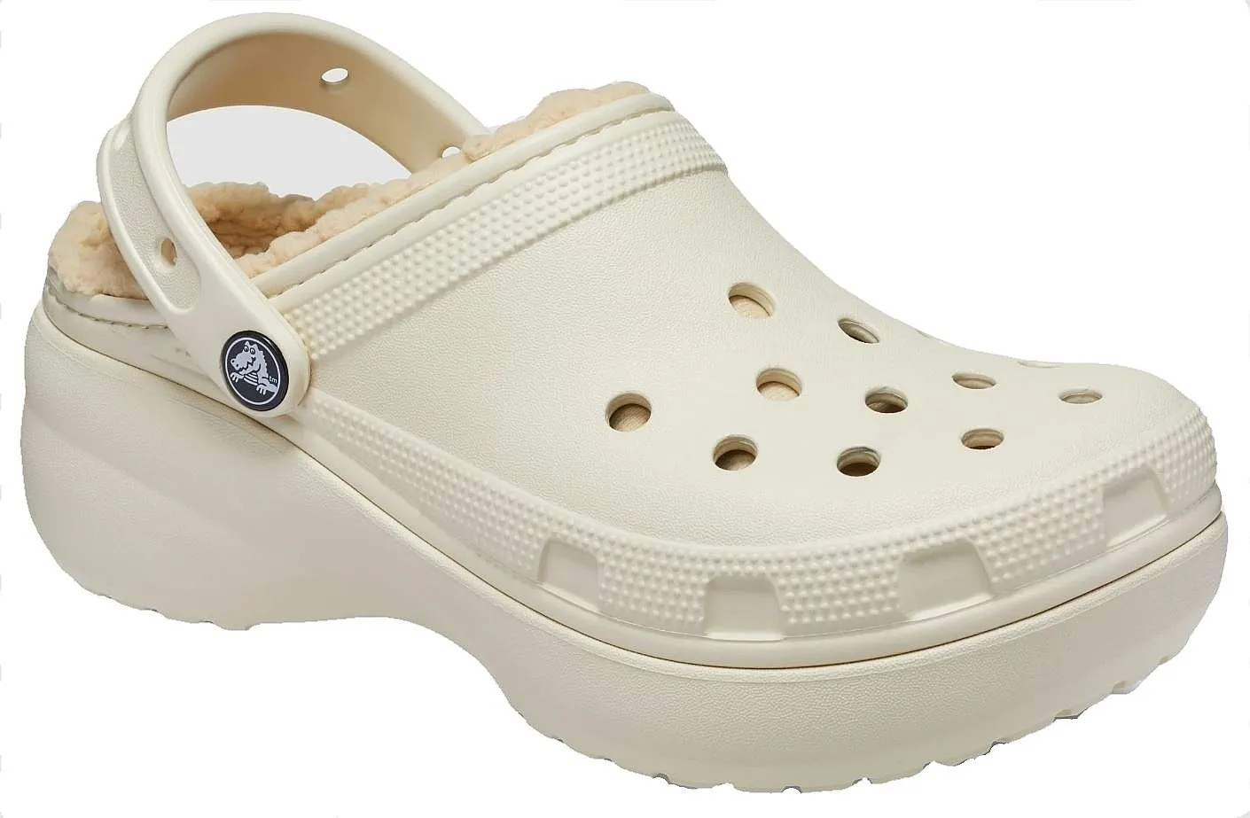 shoes Crocs Classic Platform Lined Clog W - Bone - women´s