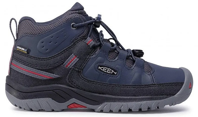 shoes Keen Targhee Mid WP - Blue Nights/Red Carpet - unisex junior