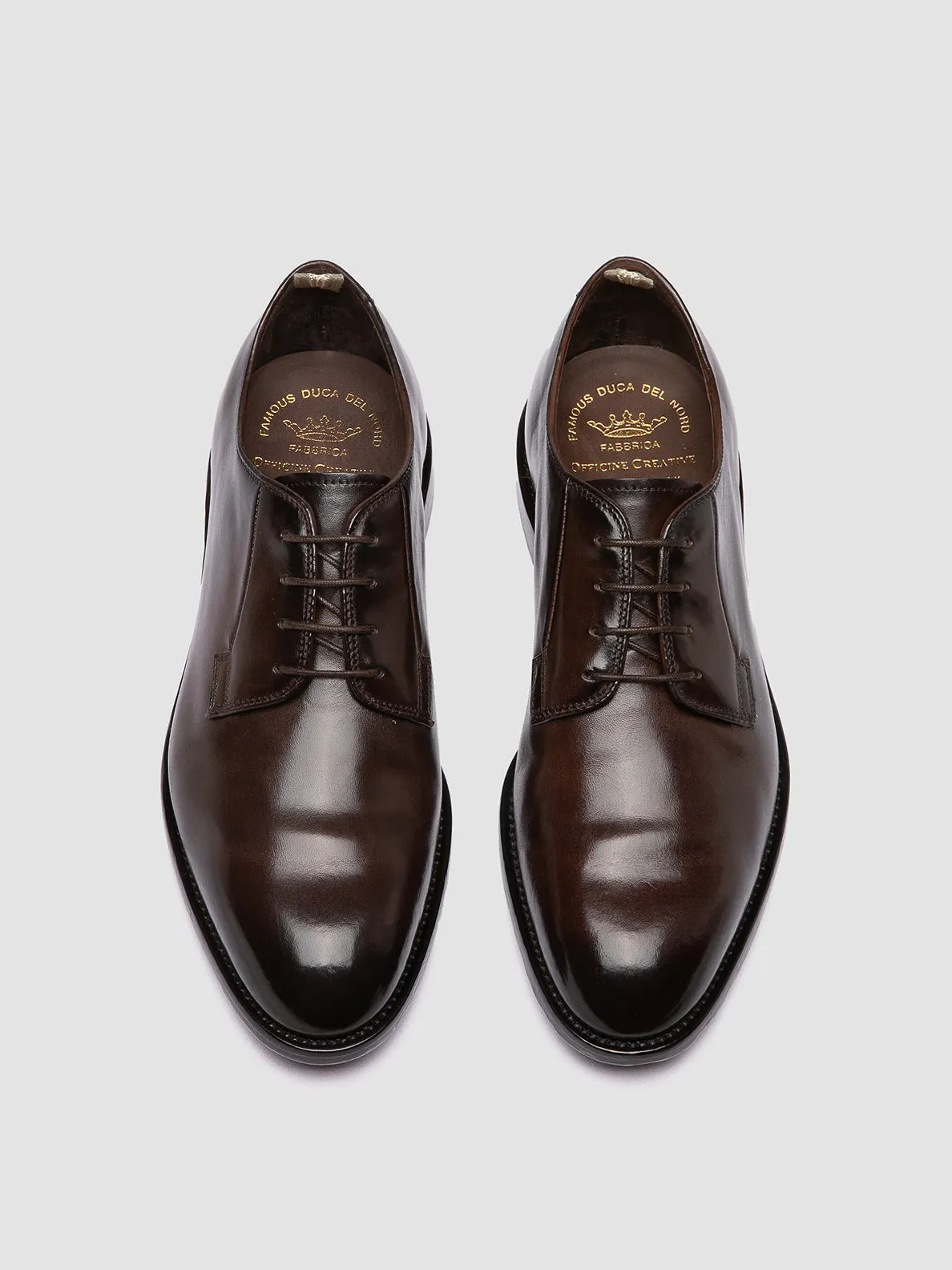 SIGNATURE 001 - Brown Leather Derby Shoes