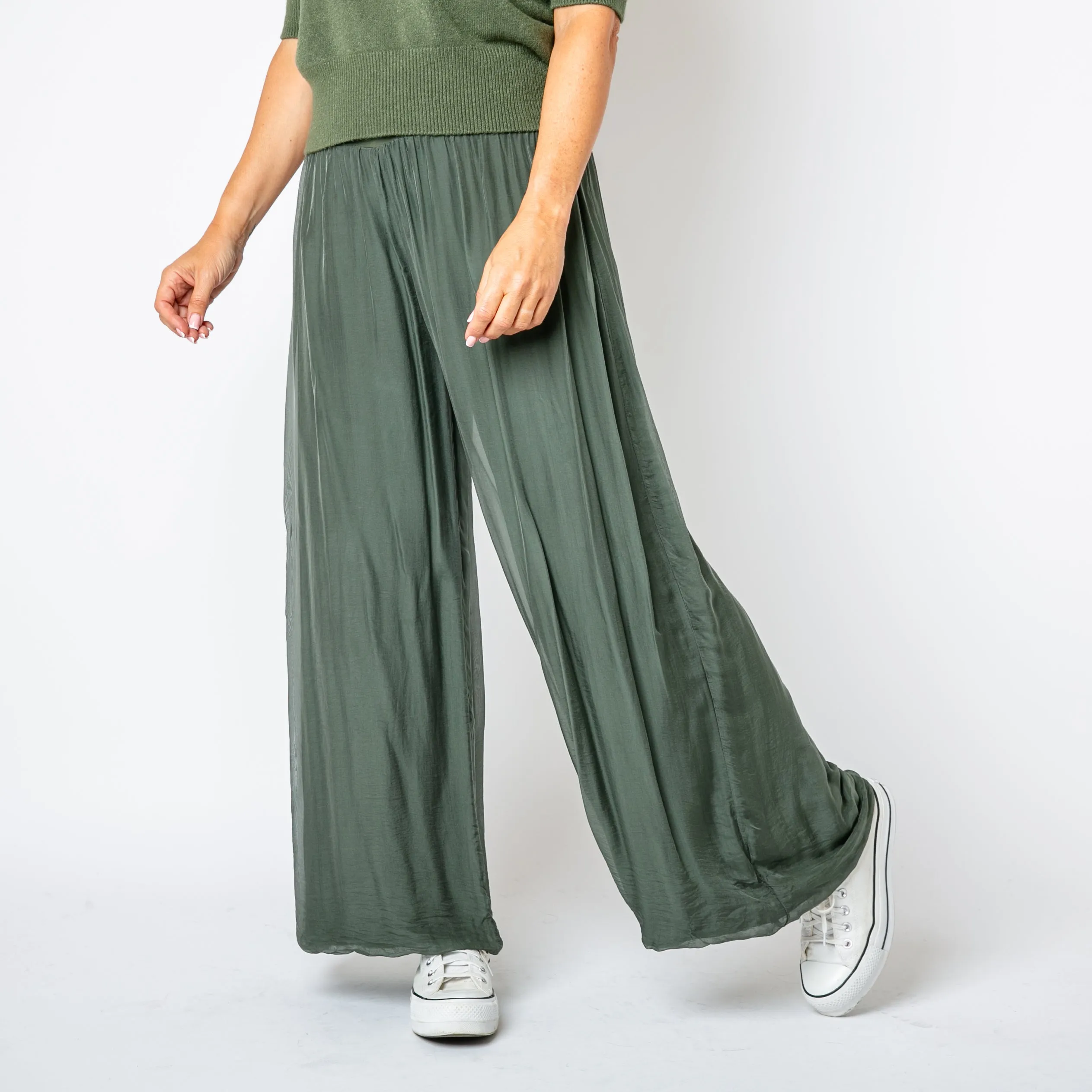 Silk Blend Trousers