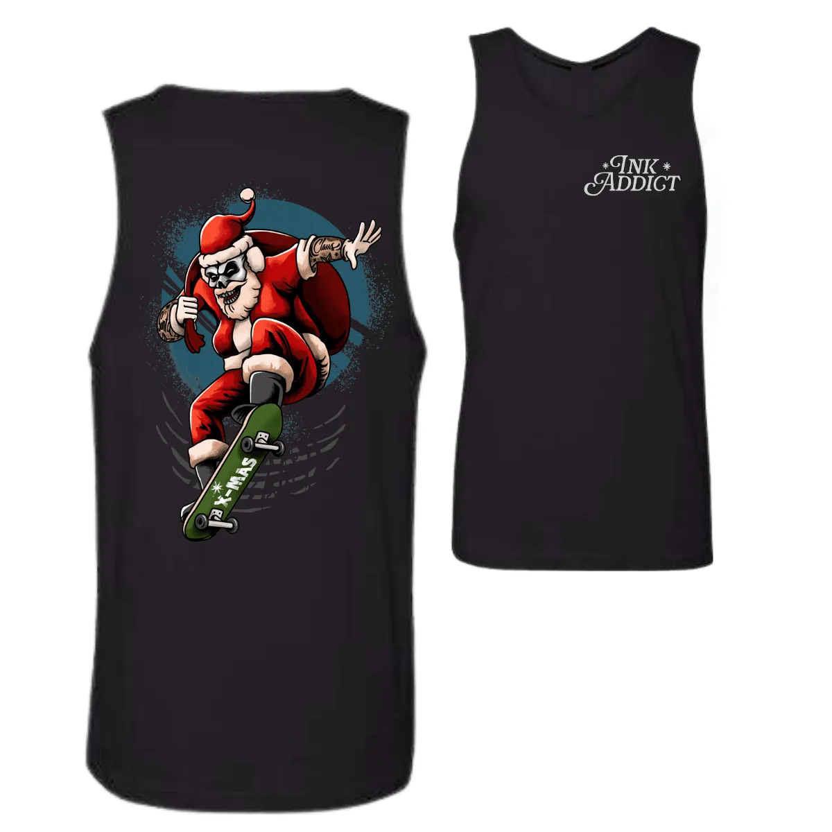 Skater Santa Men's Tank