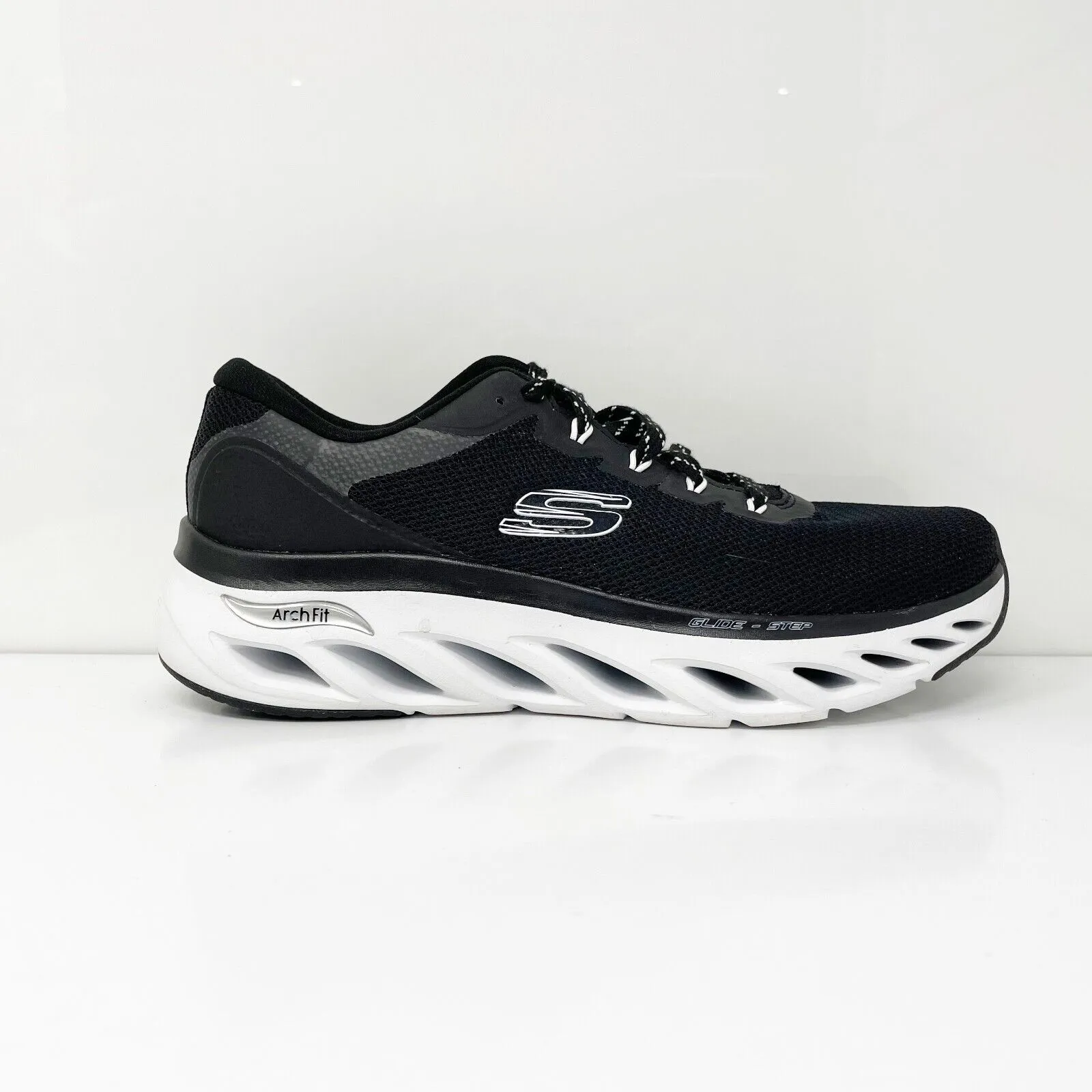 Skechers Womens Arch Fit Glide Step 149871 Black Running Shoes Sneakers Size 10