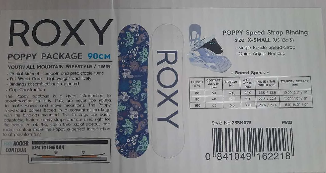 snowboard Roxy Poppy Set - Assorted - kid´s