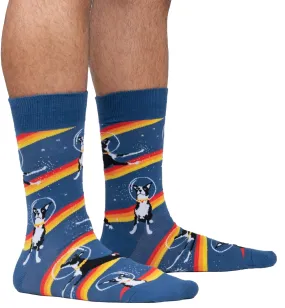 Astro Puppy Men's Crew Socks (Prints) - Buy Now