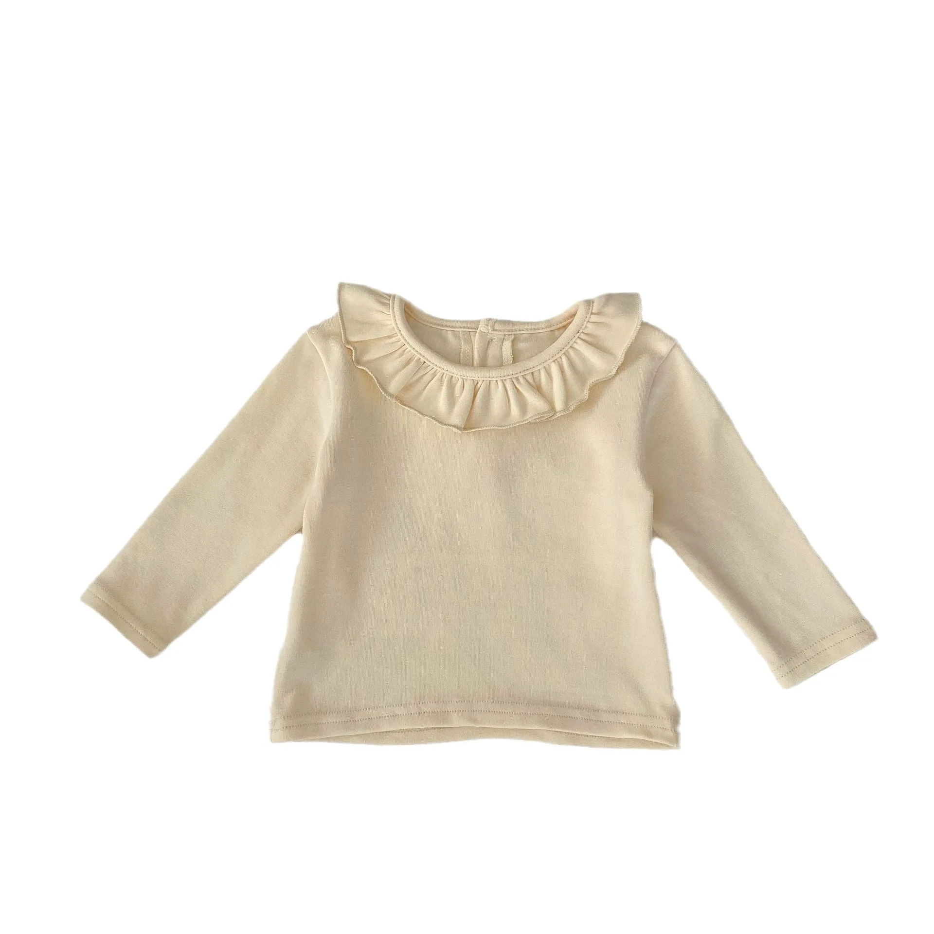 Solid Color Baby Girls Tops Wholesale