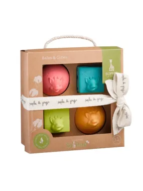 Sophie La Girafe So''pure Natural Ball & Cube Set