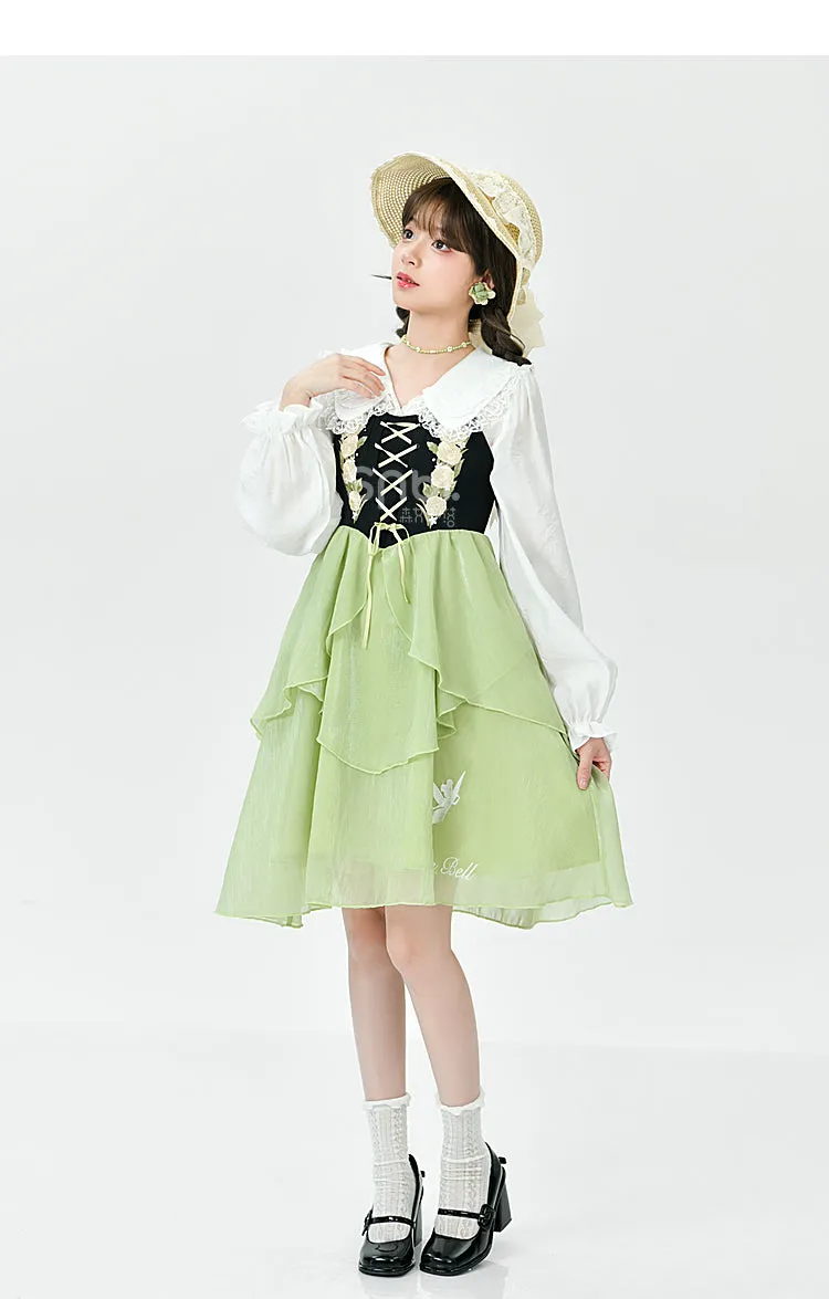 Green Flower Girl Dress