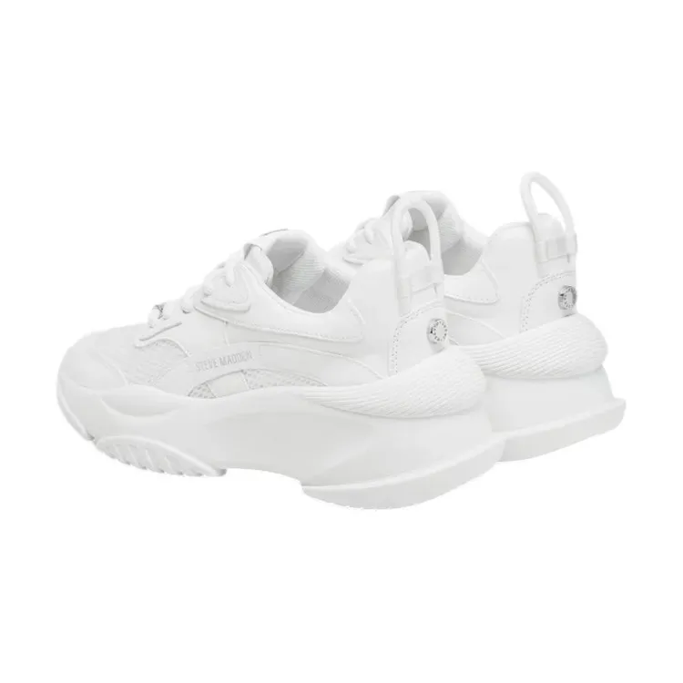 Steve Madden White Lace-Up Women's Sneakers BELISSIMO