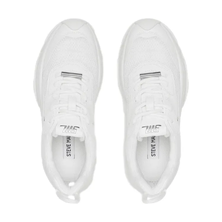 Steve Madden White Lace-Up Women's Sneakers BELISSIMO