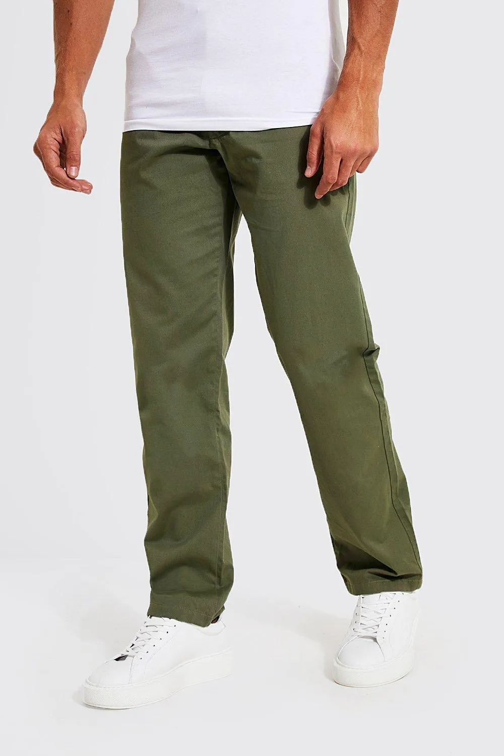 Straight Leg Chino Trousers