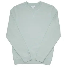 Dusky Green Loopback Sweatshirt by Sunspel