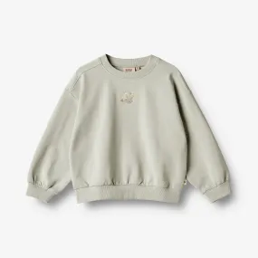 Sweatshirt Embroidery Eliza - sea mist