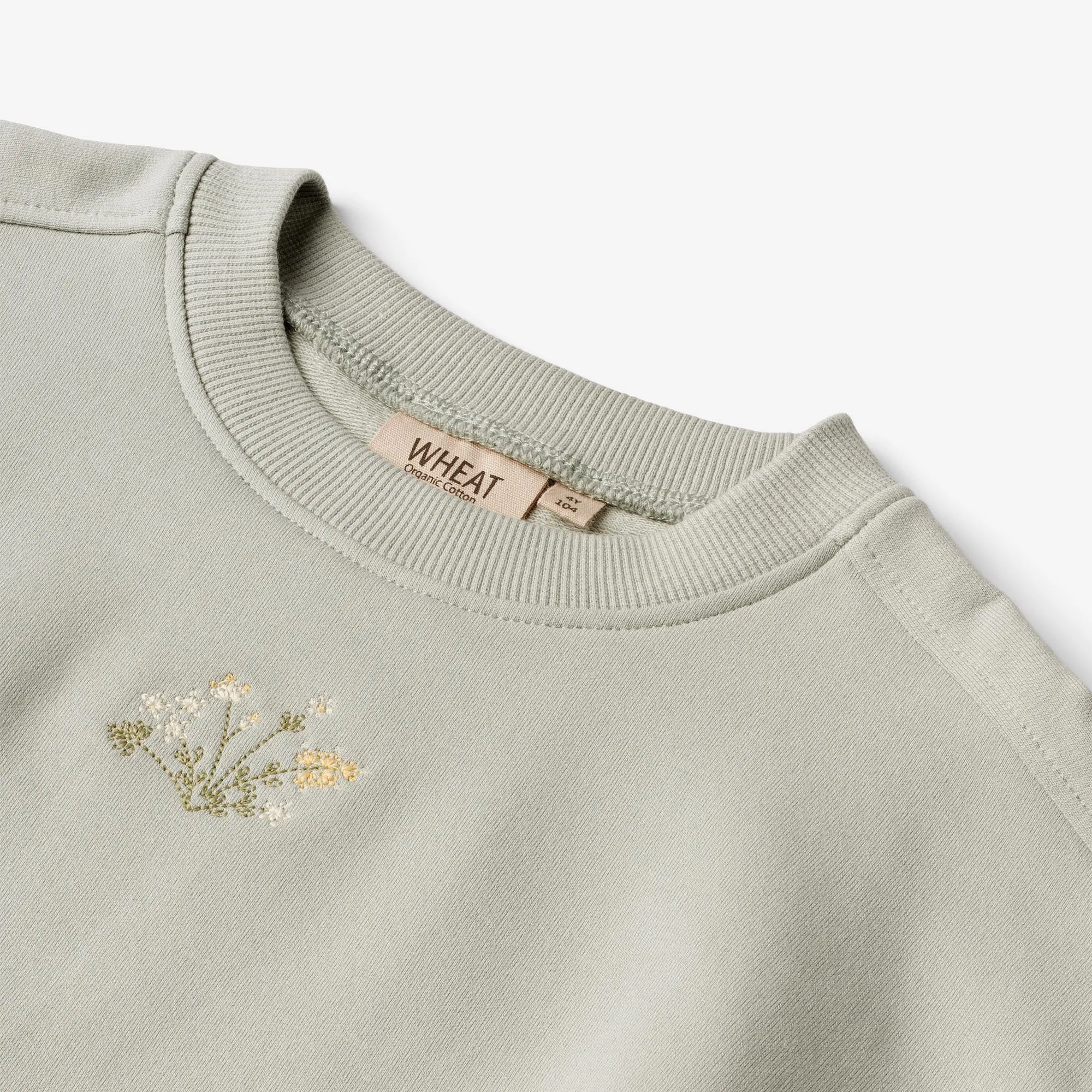 Sweatshirt Embroidery Eliza - sea mist