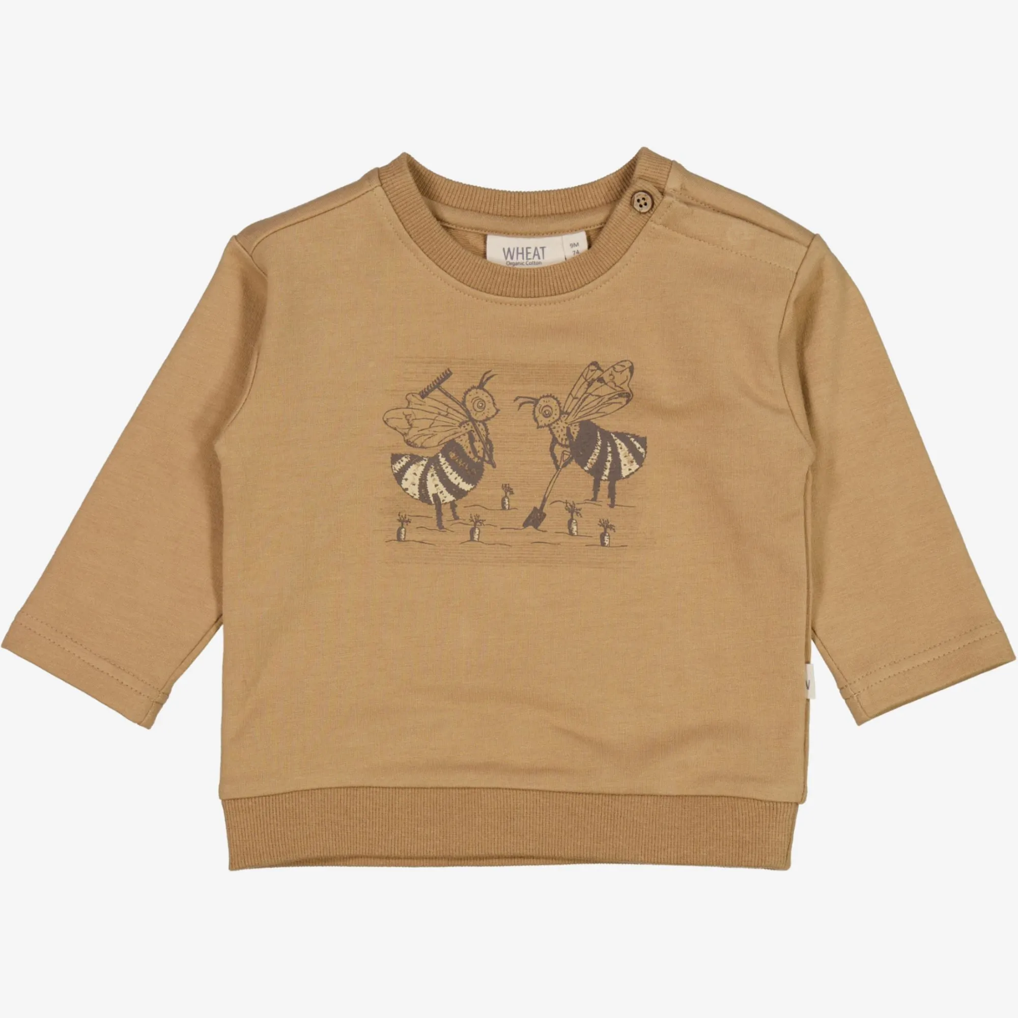 Sweatshirt Garden Bee | Baby - cappuccino