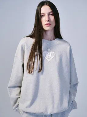 Satin Spade Oatmeal Sweatshirt - Shop Now