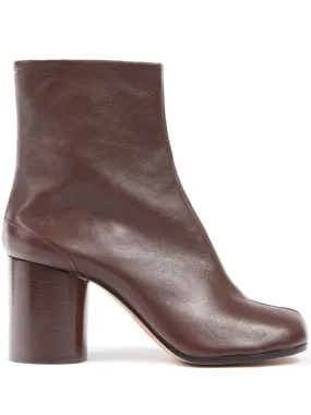 Leather Tabi Ankle Boots