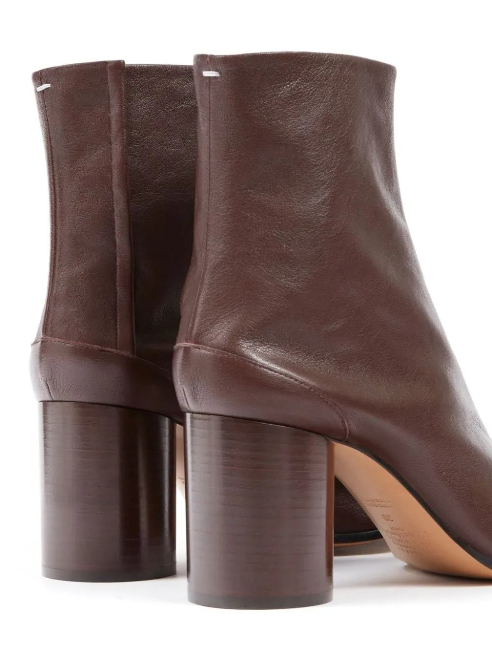 Leather Tabi Ankle Boots