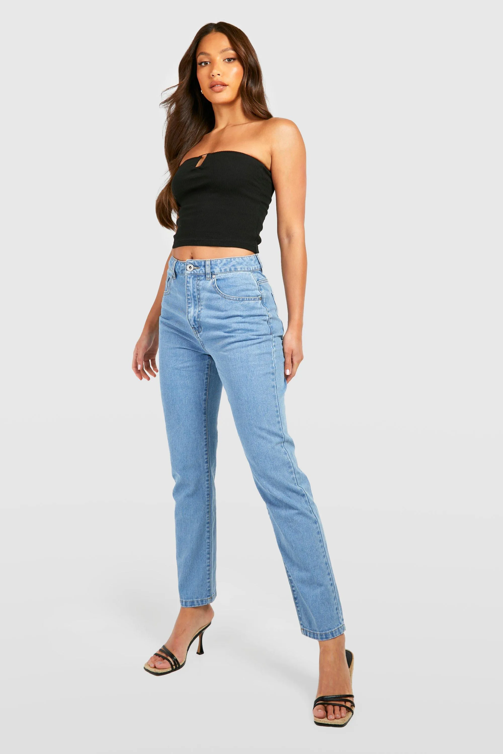 Tall Basics High Waist Mom Jeans