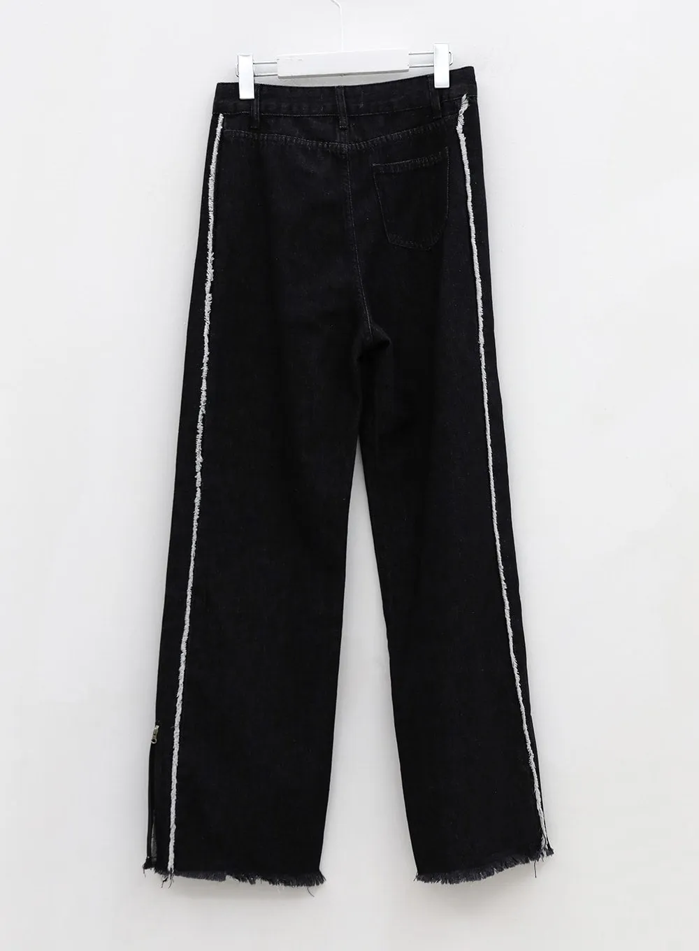 Tassel Zipper Slit Jeans for Women IU20