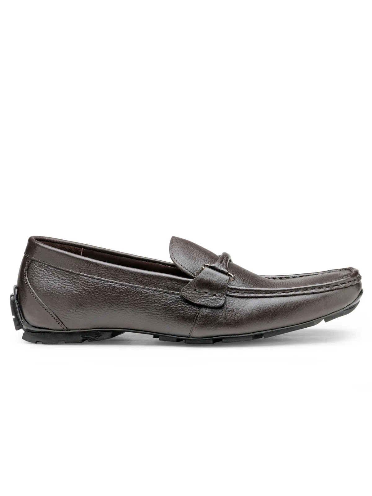 Teakwood Leather Men's Brown Slip-ons Shoes