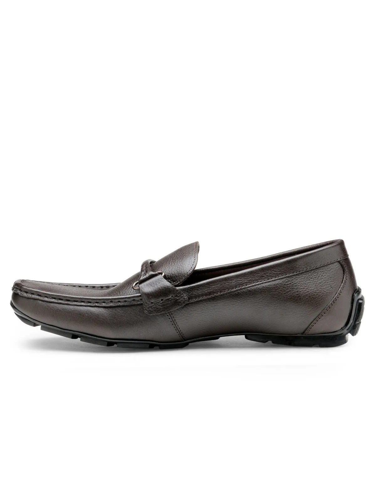 Teakwood Leather Men's Brown Slip-ons Shoes