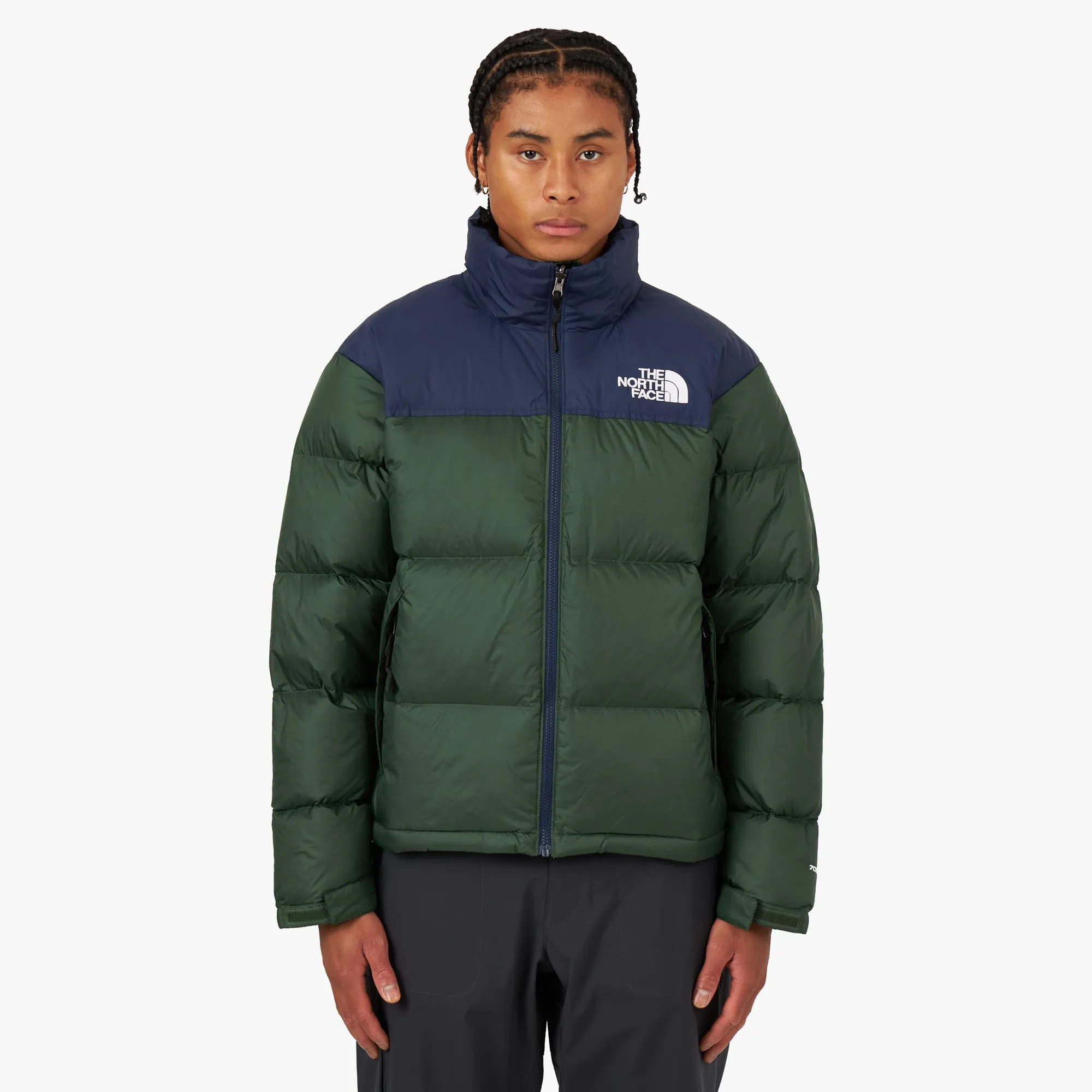 The North Face 1996 Retro Nuptse Jacket Pine Green / Summit Navy